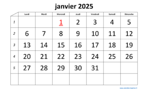 Calendrier des Tournois du BCV Janvier 2025