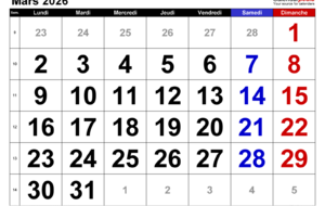 Calendrier des Tournois du BCV Mars 2026