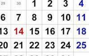 Calendrier des Tournois du BCV juillet  2026